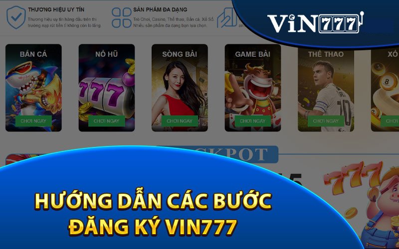 Đăng ký Vin777 trên điện thoại